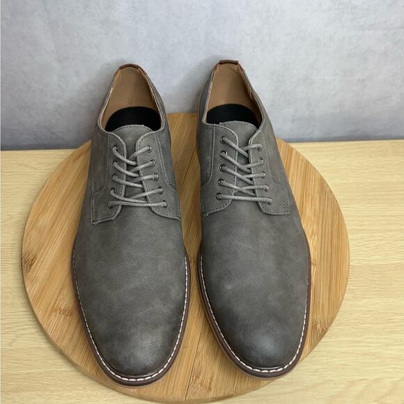 Madden Mens Allin Faux Leather Derby Shoes Size 11M Gray/Brown - Picture 4 of 10